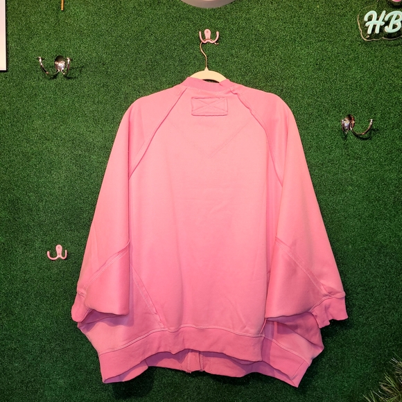 1023 NWT Blue Velvet Pink LOVE Cardigan with Plaid Accents - Picture 2 of 2